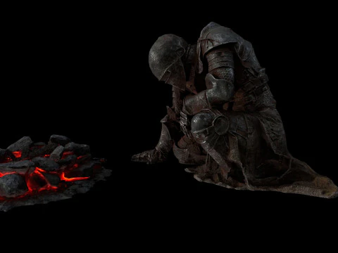 Martwy rycerz Model 3D