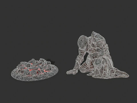 Martwy rycerz Model 3D