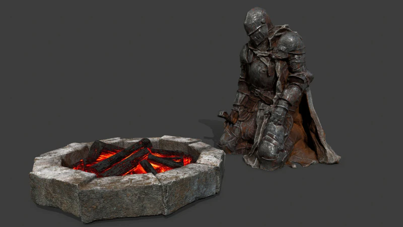 Mroczny rycerz Model 3D .c4d .max .obj .3ds .fbx .stl .blend 