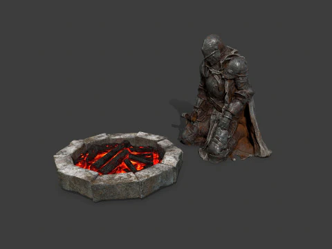 Mroczny rycerz Model 3D