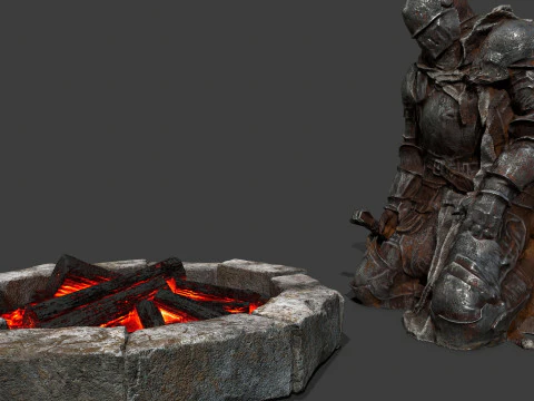 Mroczny rycerz Model 3D