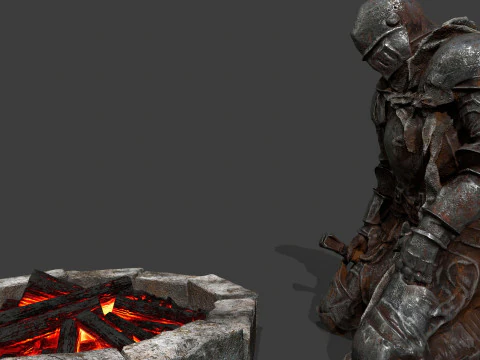 Mroczny rycerz Model 3D