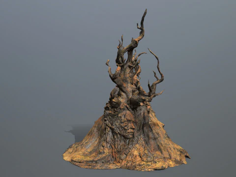 &aacute;rbol oscuro Modelo 3D