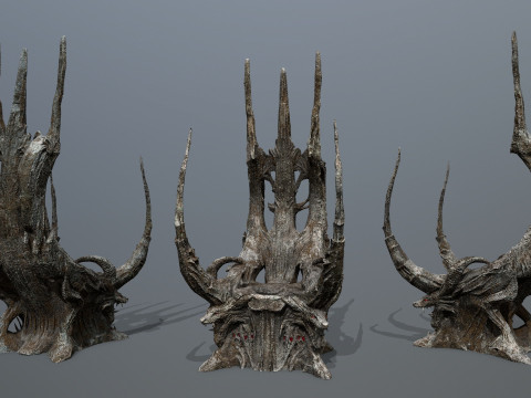 Dark Throne 3D Model