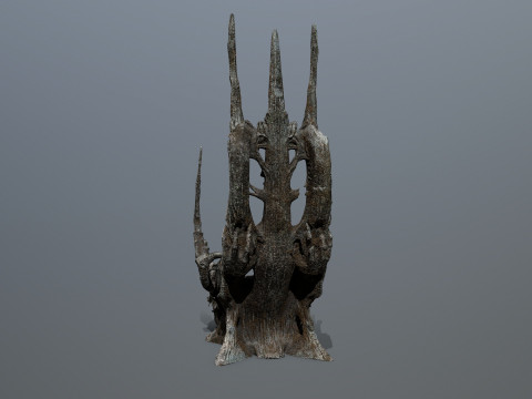 Dark Throne 3D Model