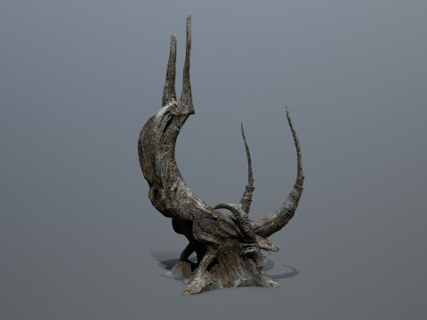 Dark Throne 3D Model