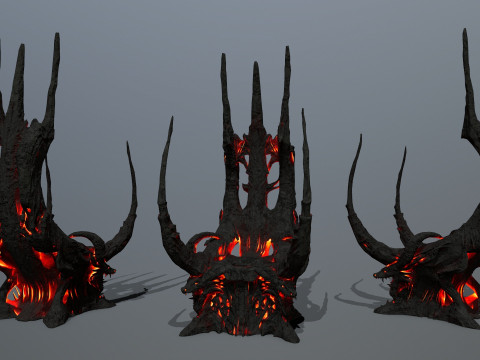 Dark Throne 3D Model