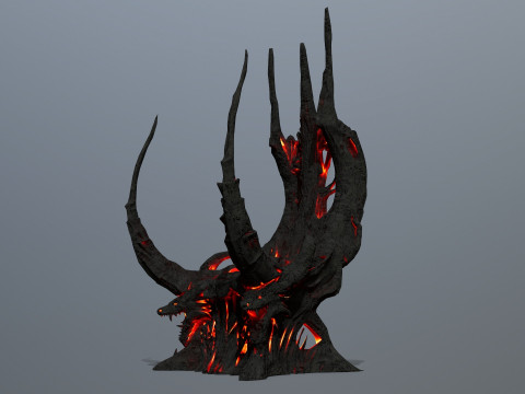 Dark Throne 3D Model