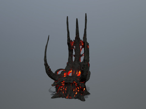 Dark Throne 3D Model