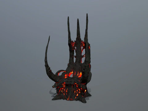 Dark Throne 3D Model
