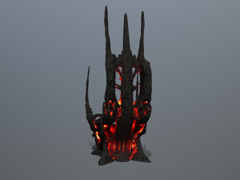 Dark Throne 3D Model