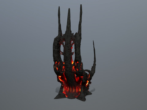 Dark Throne 3D Model