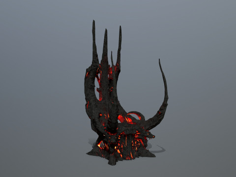 Dark Throne 3D Model