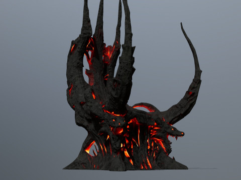 Dark Throne 3D Model