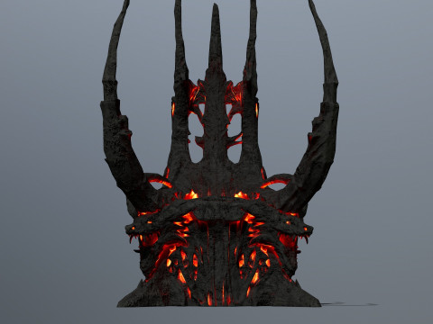 Dark Throne 3D Model