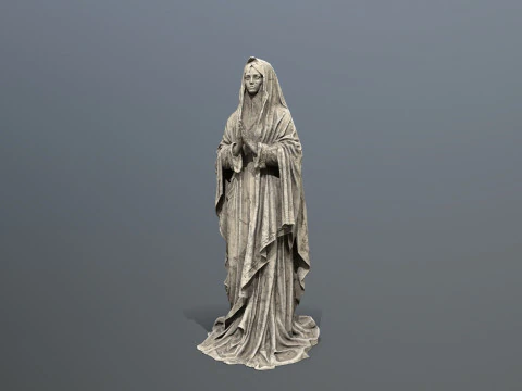 Woman Statue 001 3D Model