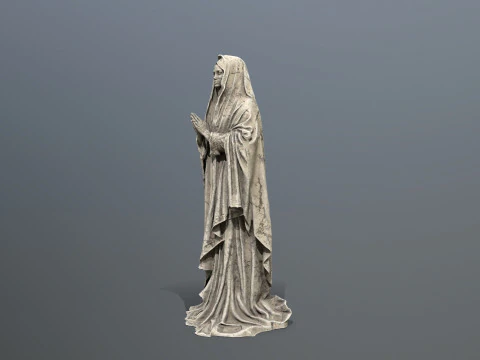 Woman Statue 001 3D Model