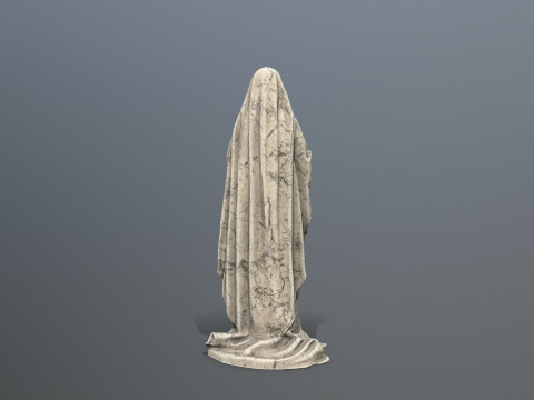 Statua di donna 001 Modello 3D