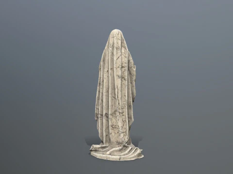 Woman Statue 001 3D Model