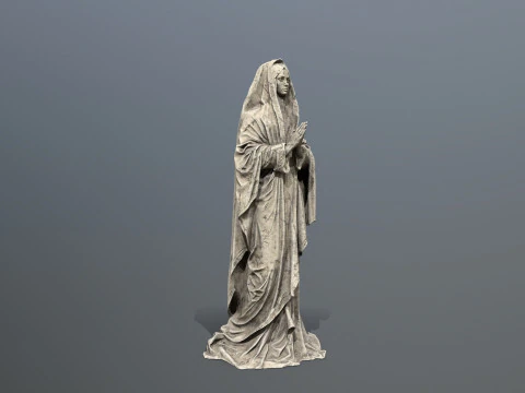 Woman Statue 001 3D Model