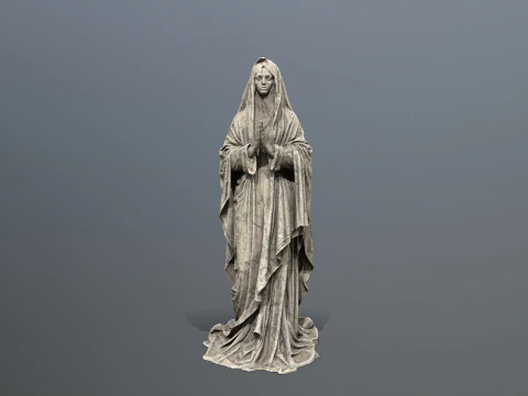 Woman Statue 001 3D Model