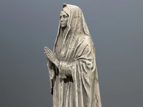 Woman Statue 001 3D Model
