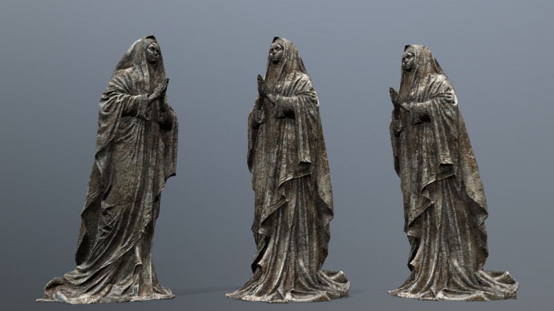Frauenstatue 3D Modell .c4d .max .obj .3ds .fbx .stl .blend