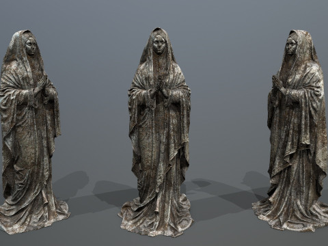 Frauenstatue 3D Modell