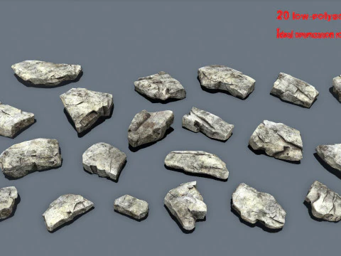 리버 스톤스 3D 모델