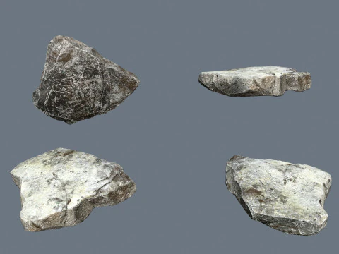 River Stones 3D Model