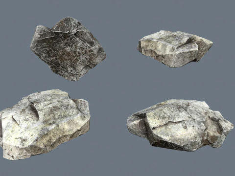 River Stones 3D Model