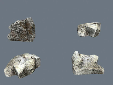 River Stones 3D Model