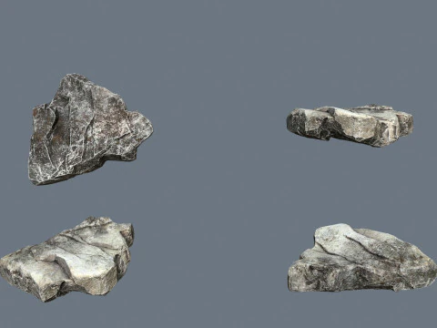 River Stones 3D Model
