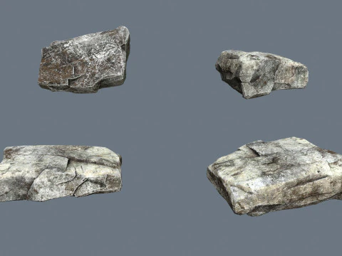 River Stones 3D Model