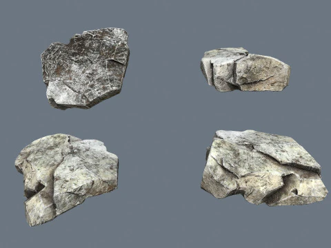 River Stones 3D Model