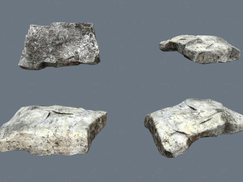 River Stones 3D Model