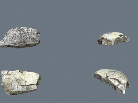 River Stones 3D Model