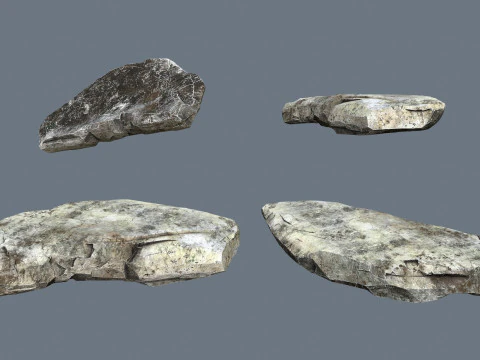 River Stones 3D Model