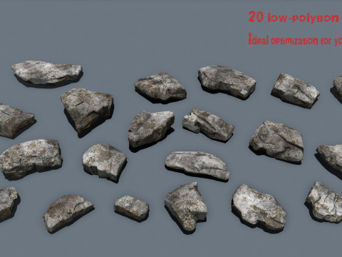 Pedras antigas Modelo 3D