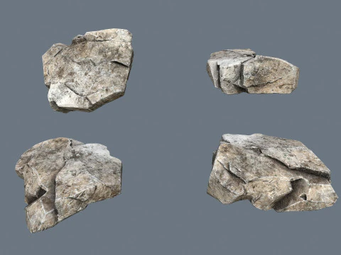 Desert stones 3D Model
