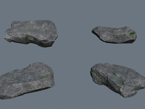 절벽 바위 3D 모델