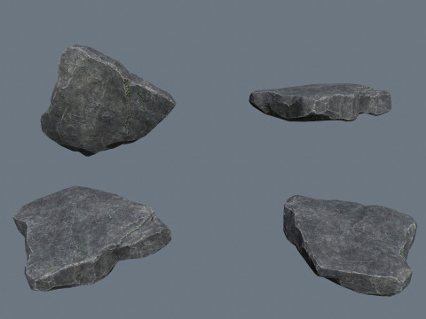 절벽 바위 3D 모델