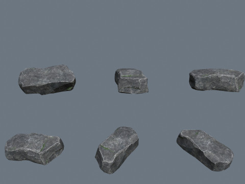 절벽 바위 3D 모델