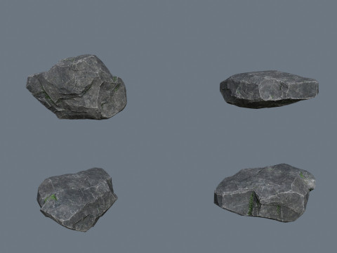 절벽 바위 3D 모델