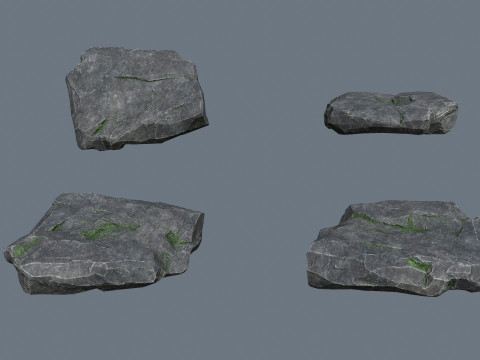 절벽 바위 3D 모델