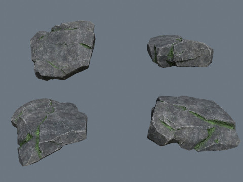 절벽 바위 3D 모델