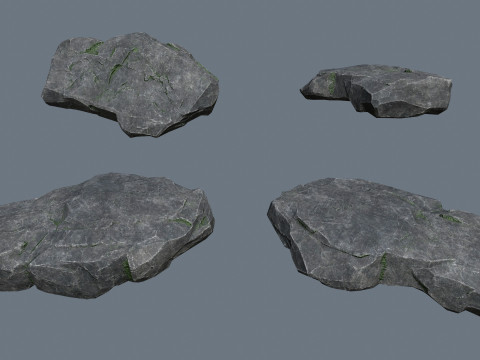 절벽 바위 3D 모델