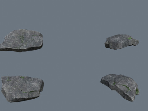 절벽 바위 3D 모델