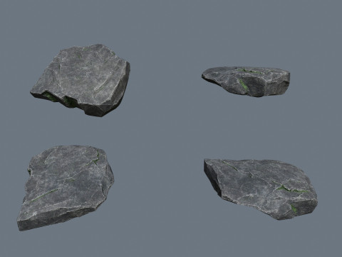 절벽 바위 3D 모델