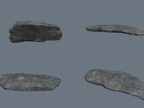 절벽 바위 3D 모델